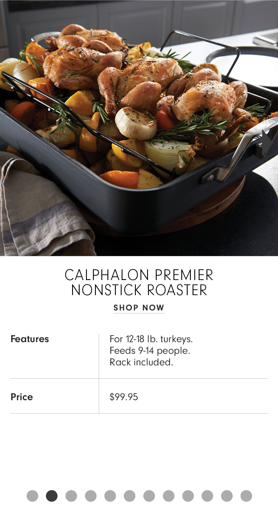Calphalon Premier Nonstick Roaster
