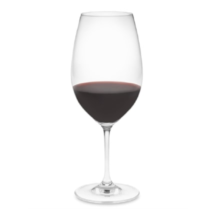 Syrah in a wine glass.