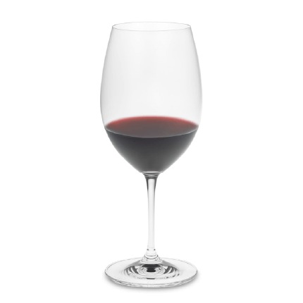 Bordeaux in a wine glass.