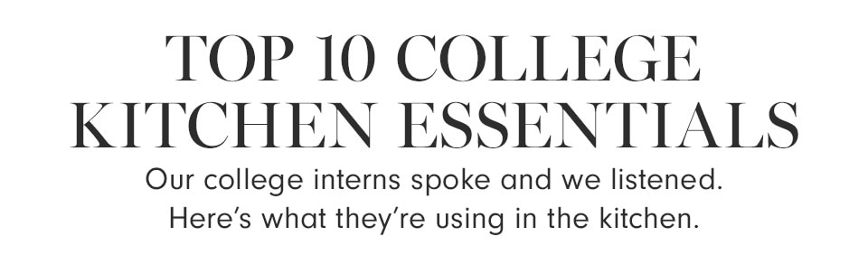 Top 10 College Kitchen Essentials