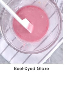 Beet-Dyed Glaze