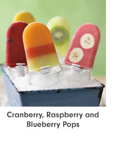 Cranberry, Raspberry and Blueberry Pops
