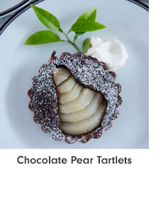 Chocolate Pear Tartlets