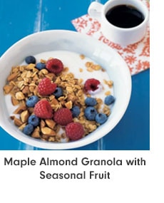 Maple Almond Granola with Seasonal Fruit