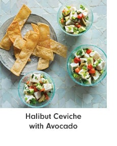 Halibut Ceviche with Avocado