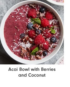 Acai Bowl with Berries and Coconut