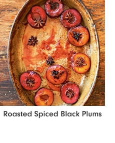 Roasted Spiced Black Plums
