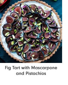Fig Tart with Mascarpone and Pistachios