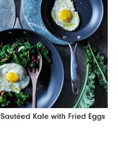 Sautéed Kale with Fried Eggs