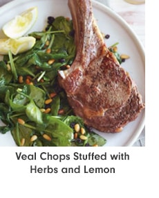 Veal Chops Stuffed with Herbs and Lemon