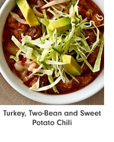 Turkey, Two-Bean and Sweet Potato Chili