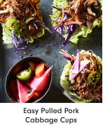 Easy Pulled Pork Cabbage Cups