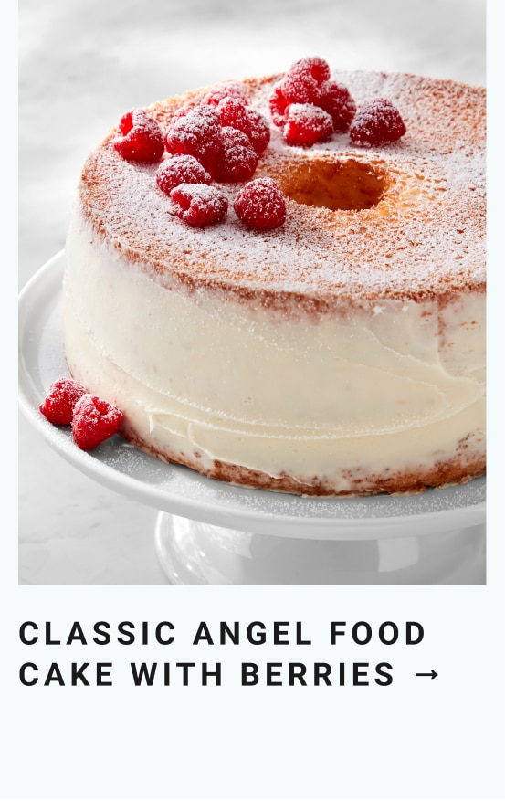 Classic Angel Food Cake with Berries