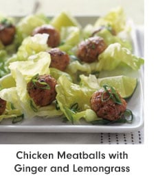 Chicken Meatballs with Ginger and Lemongrass
