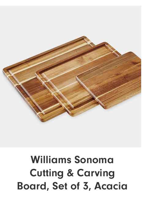 Williams Sonoma Cutting & Carving Board, Set of 3, Acacia