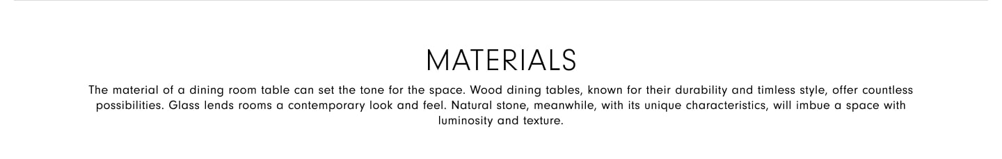 Materials
