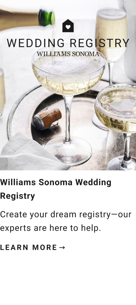 William sonoma deals wedding registry