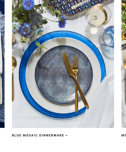 Blue Mosaic Dinnerware
