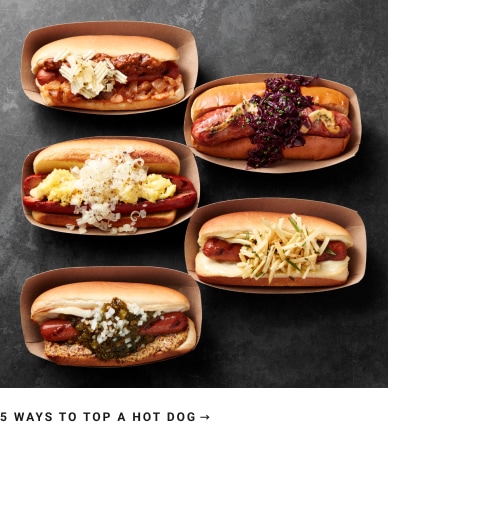 5 Ways to Top a Hot Dog