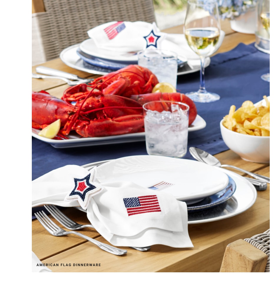 American Flag Dinnerware