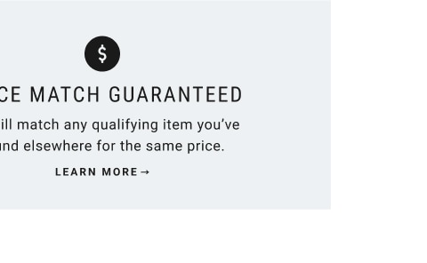 Price Match Guarantee 