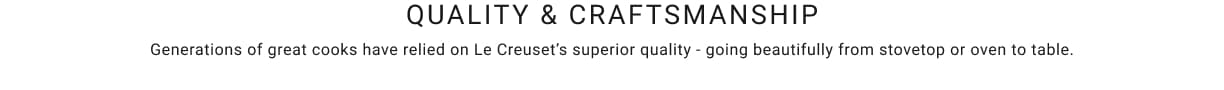 Quality & Craftsmanship