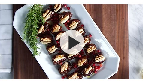 Warm Dates with Parmesan and Walnuts