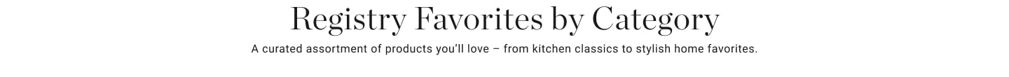 Registry Favorites by Category