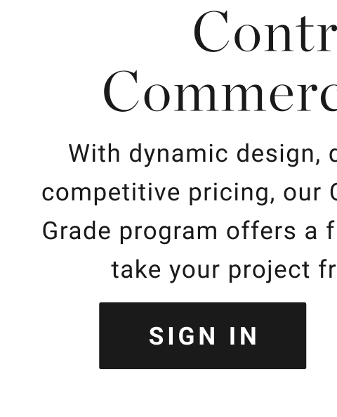 Contract & Commercial Grade - Sign In