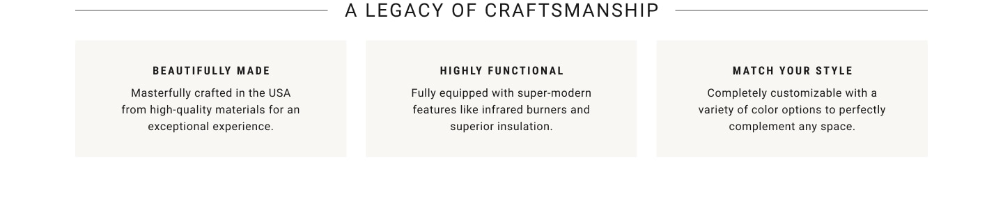 A Legacy of Craftmanship