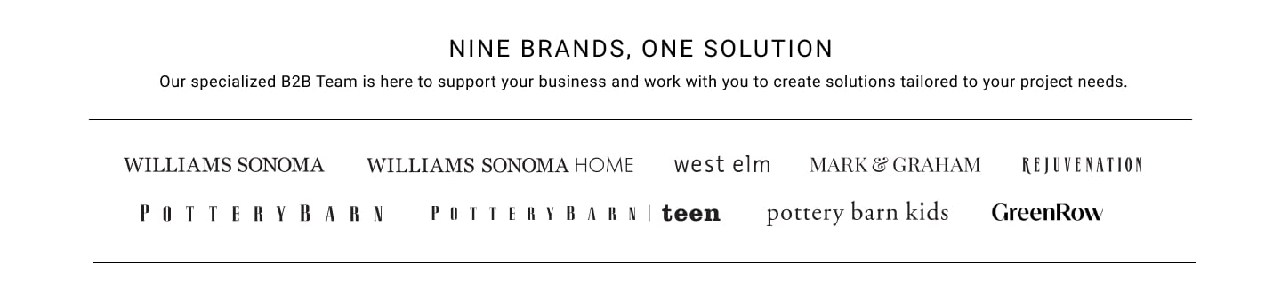 Nine Brands, One Solution Nine Brands, One Solution