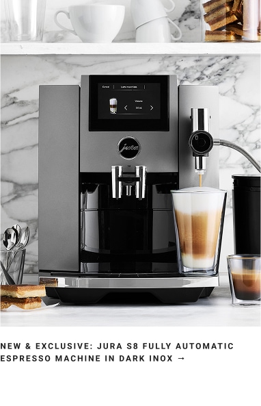 JURA S8 Fully Automatic Espresso Machine in Dark Inox