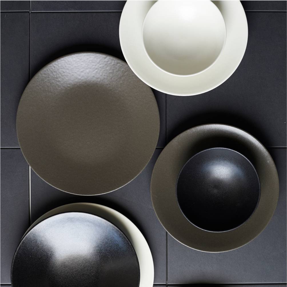 Apilco Reglisse Porcelain Dinnerware Collection