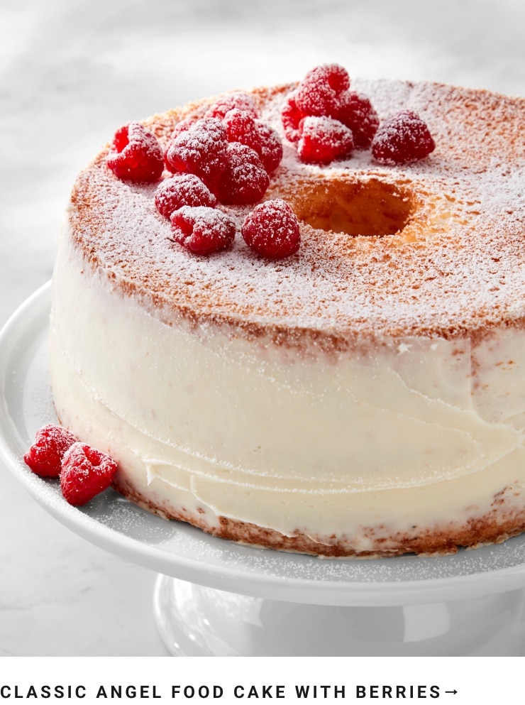 Classic Angel Food Cake with Berries