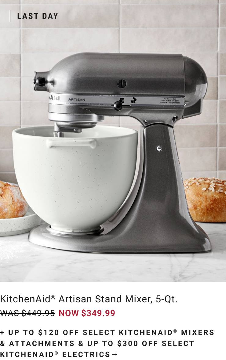 Shop KitchenAid® Stand Mixers & Attachments