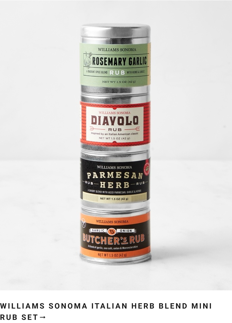 Williams Sonoma Italian Herb Blend Mini Rub Set