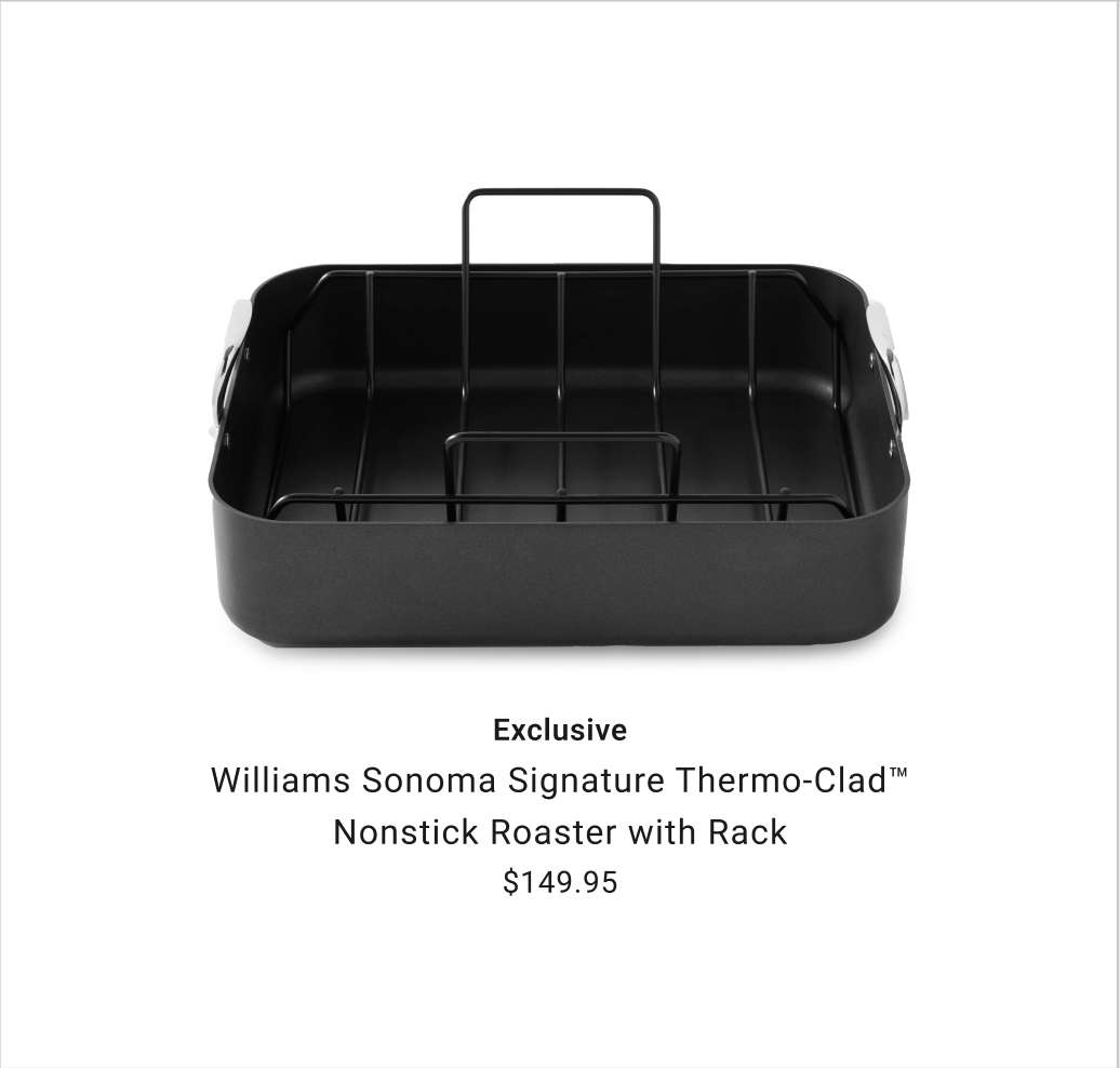 Williams Sonoma Thermo-Clad Nonstick Roaster with Rack