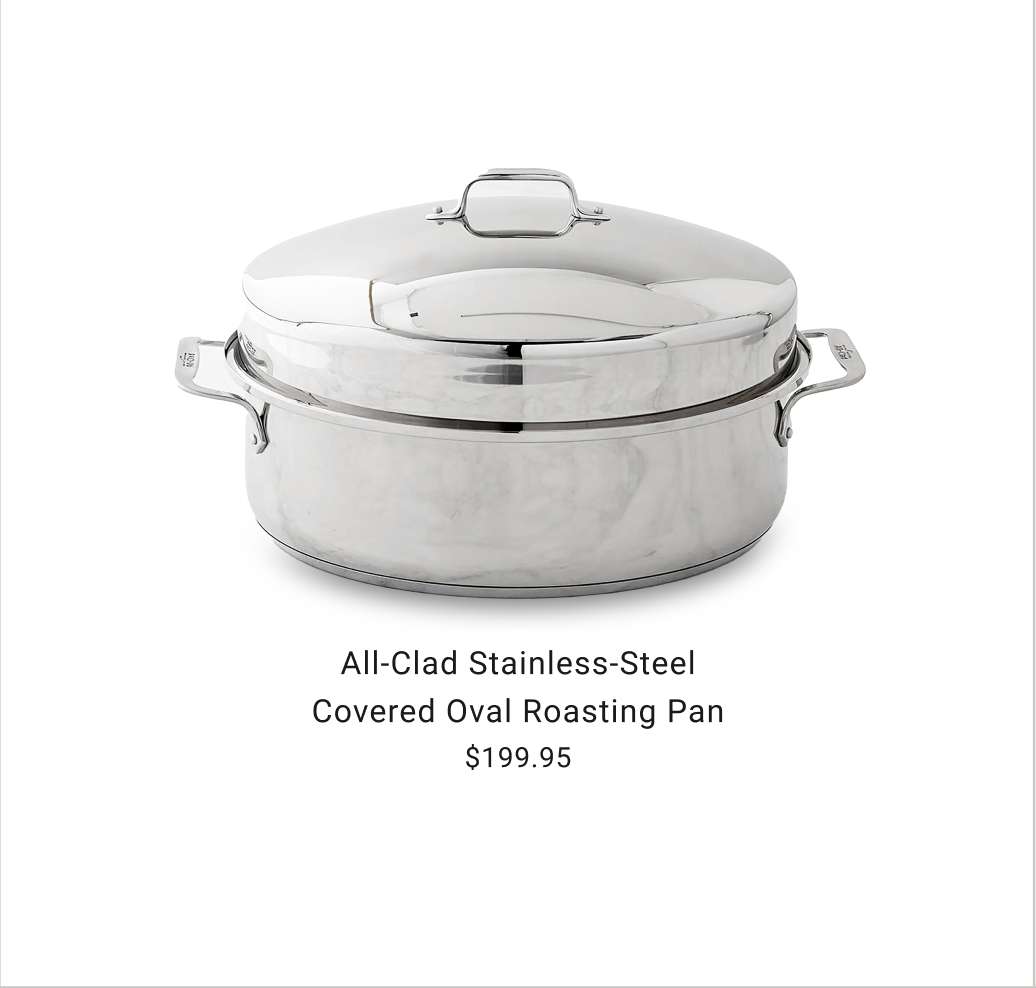 All-Clad Stainless-Steel Covered Oval Roasting Pan
