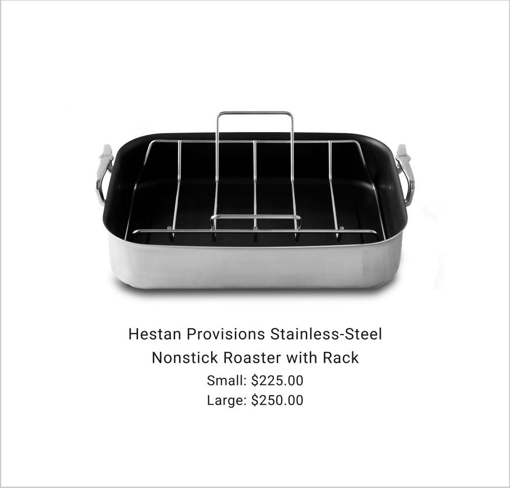 Hestan Provisions Stainless-Steel Classic Roaster with Rack