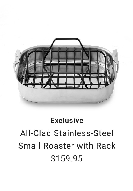 All-Clad Stainless-Steel Small Roaster with Rack