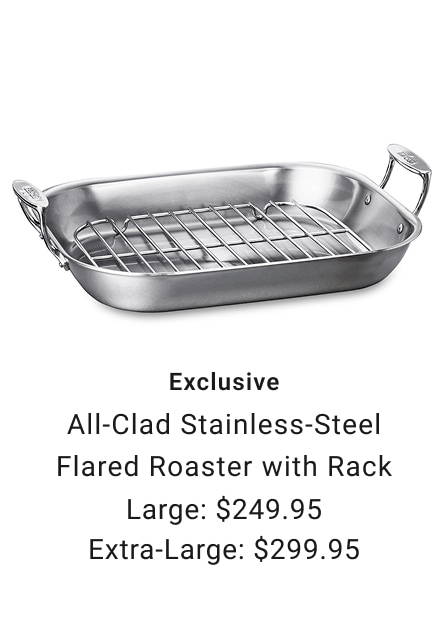 All-Clad Stainless-Steel Flared Roaster with Rack