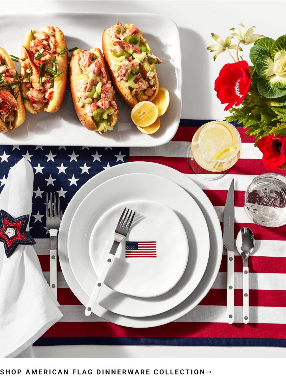 Shop American Flag Dinnerware
