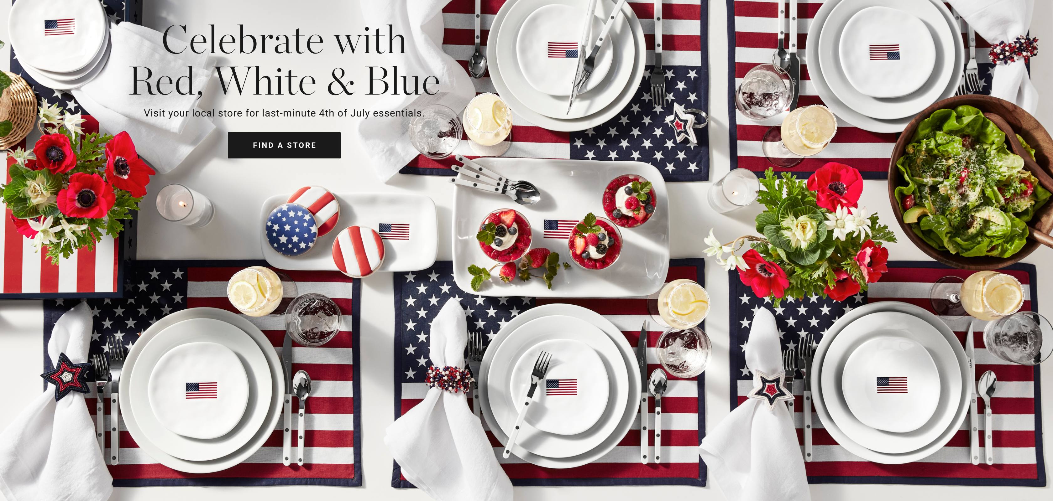 Celebrate with Red, White & Blue