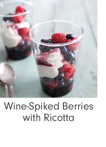 Wine-Spiked Berries with Ricotta