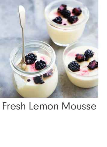 Fresh Lemon Mousse