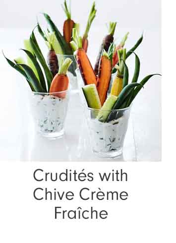 Crudit&eacute; with Chive Cr&egrave;me Fra&icirc;che