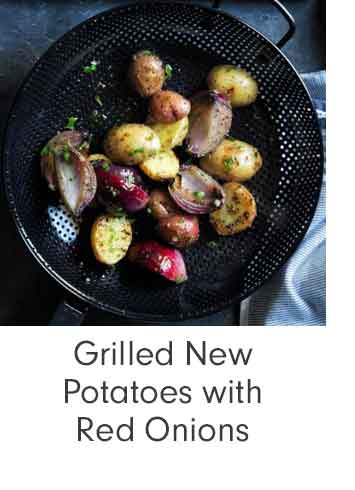 Grilled New Potatoes with Red Onions