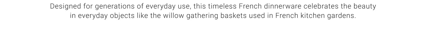 Pillivuyt Basketweave Dinnerware Collection