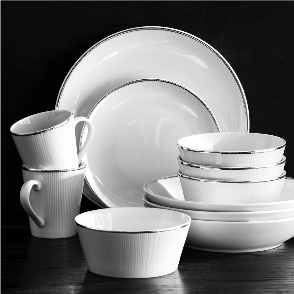 Pillivuyt Eventail Platinum Dinnerware Collection
