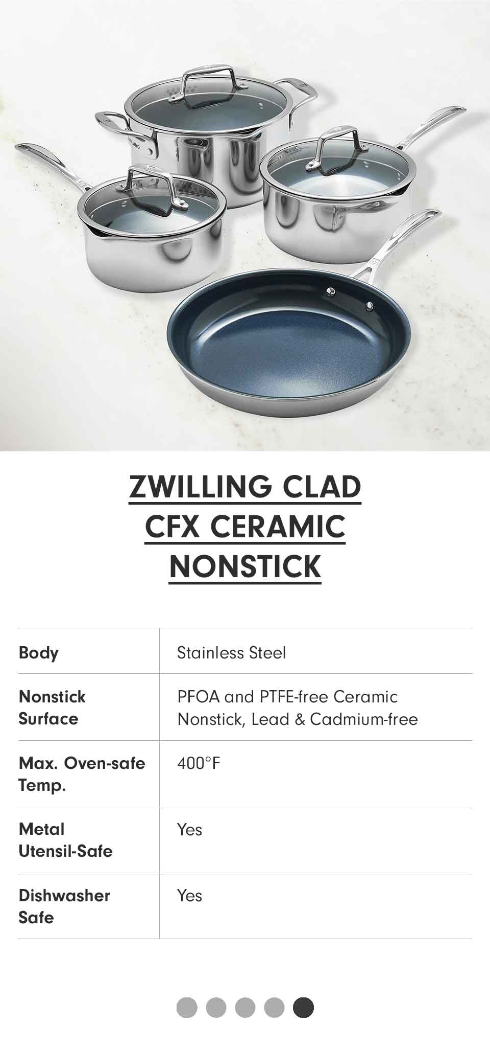 Zwilling Clad Ceramic Non-Stick >